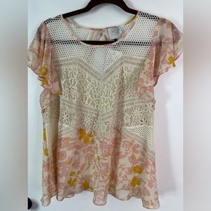 Anthropologie summer blouse